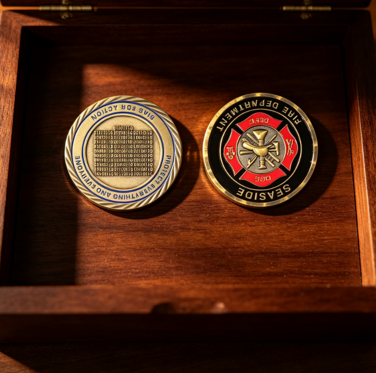 Double-sided coin